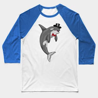 Orca Groom Cylinder Wedding Baseball T-Shirt